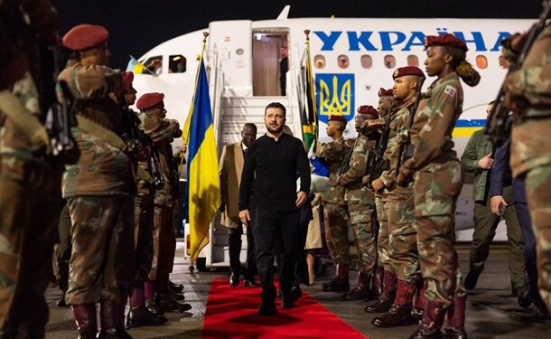 Зеленський прибув у ПАР з робочим візитом