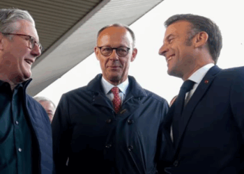 До Києва прибули Макрон, Стармер і Мерц